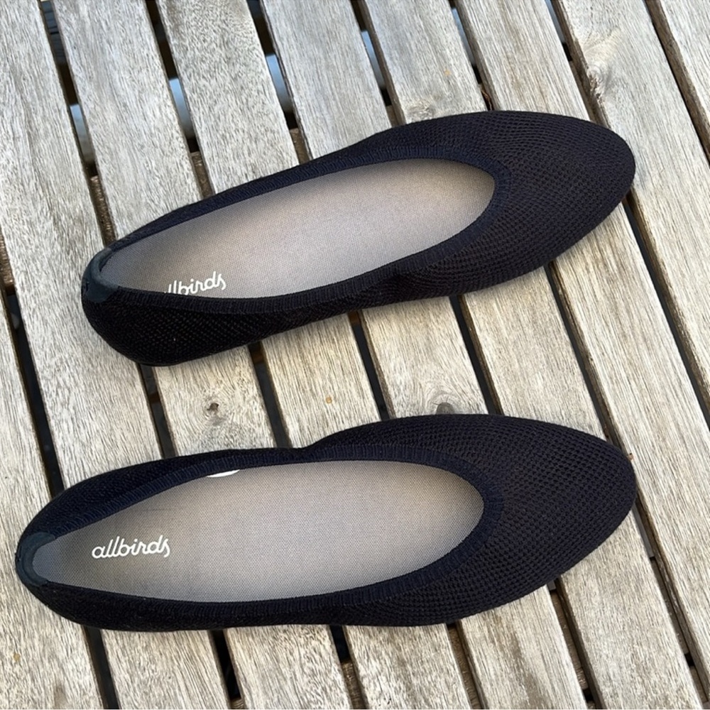 All Birds Black Treebreezer Pointed Toe Flats - Picture 6 of 6